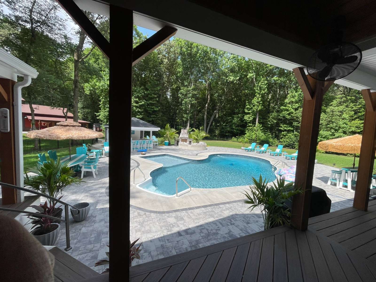 Delmarva Decking outdoor living with pool deck in georgetown de