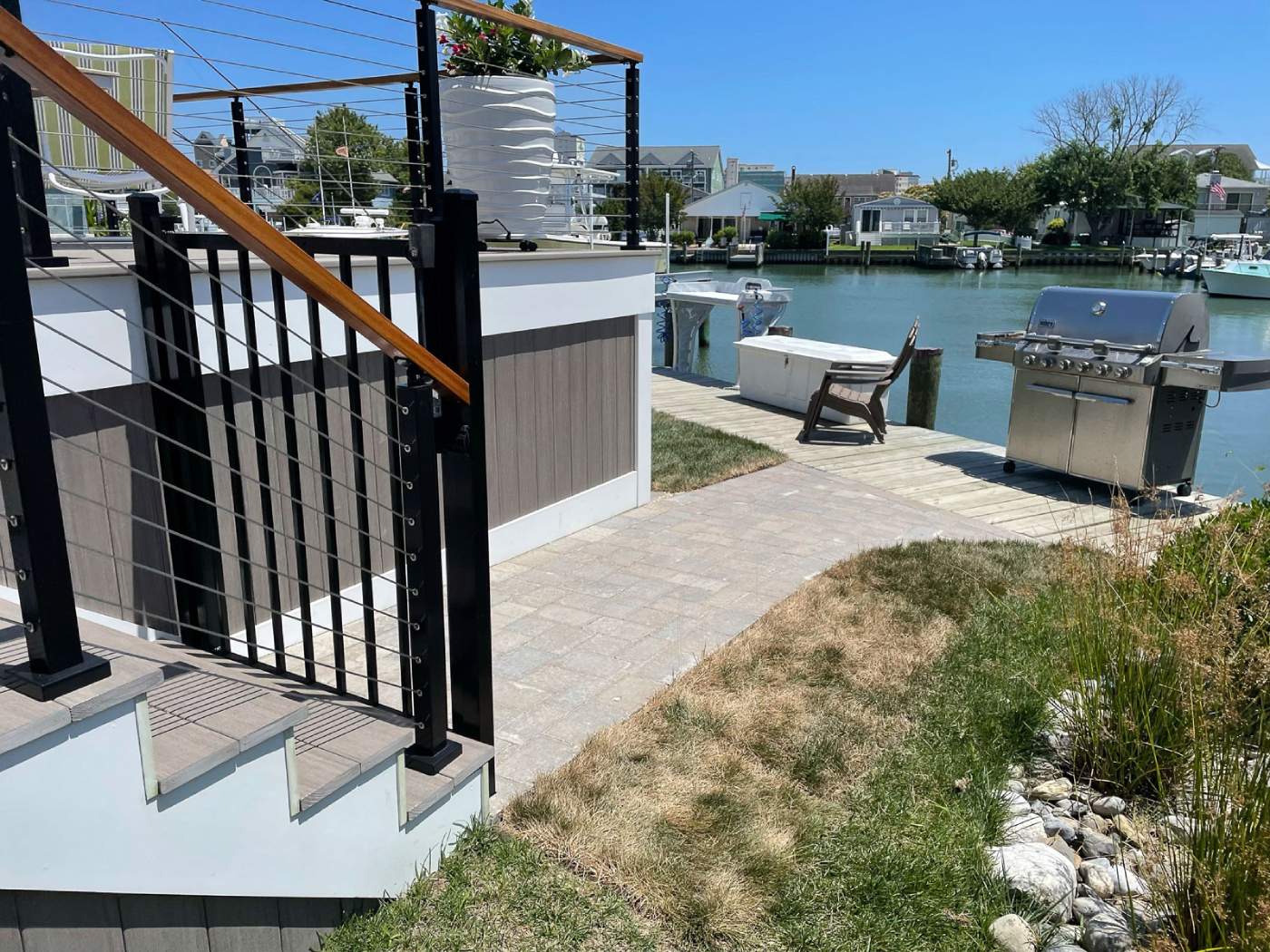 bethany-beach-deck-construction-delmarva.jpg Bethany Deck built with custom cable railings